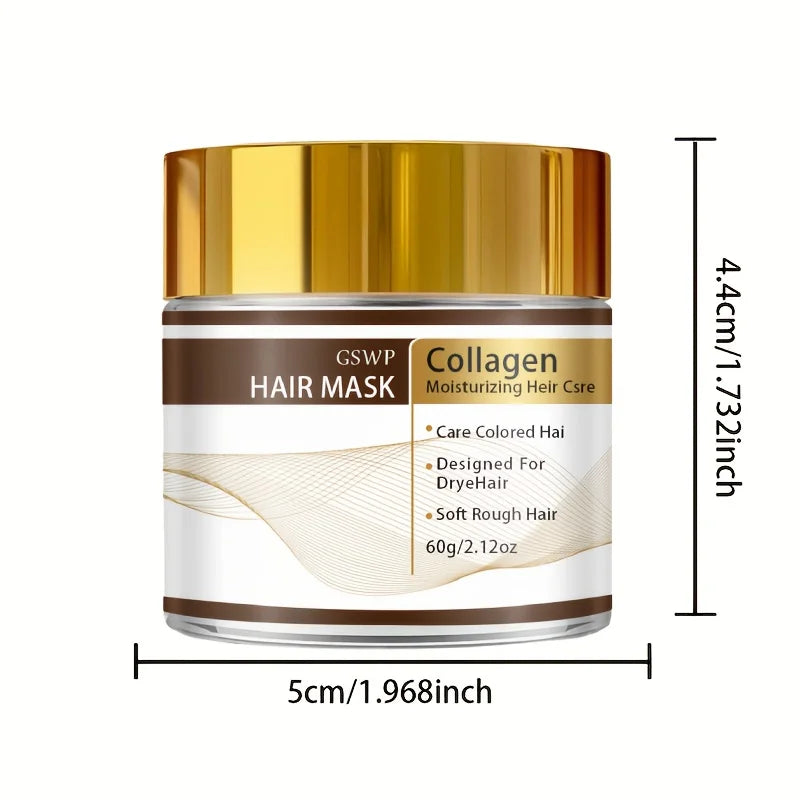 Moroccan Collagen Hair Mask With Glycerin And Biotin — Gold | KIMLUD