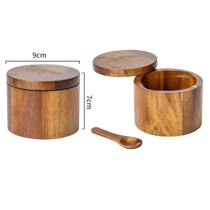 Spice Box with Rotating Lid