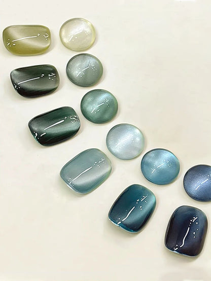 1-6PCS Bamboo Series Cat's Eye Gel Nail Polish 2025 Fall Winter