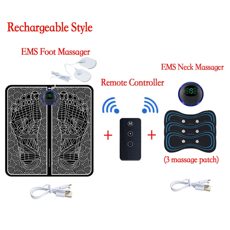 Electric Neck Massager EMS Low Frequency Device for Cervical Pain Relief