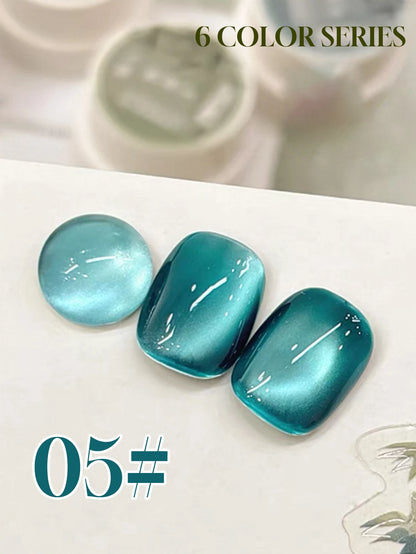 1-6PCS Bamboo Series Cat's Eye Gel Nail Polish 2025 Fall Winter
