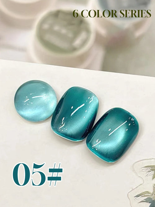 1-6PCS Bamboo Series Cat's Eye Gel Nail Polish 2025 Fall Winter