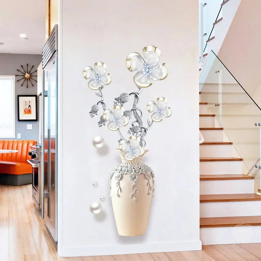 1Pc Elegant and Pure Four Lucky Grass Flowers Planting Wall, Bedroom,