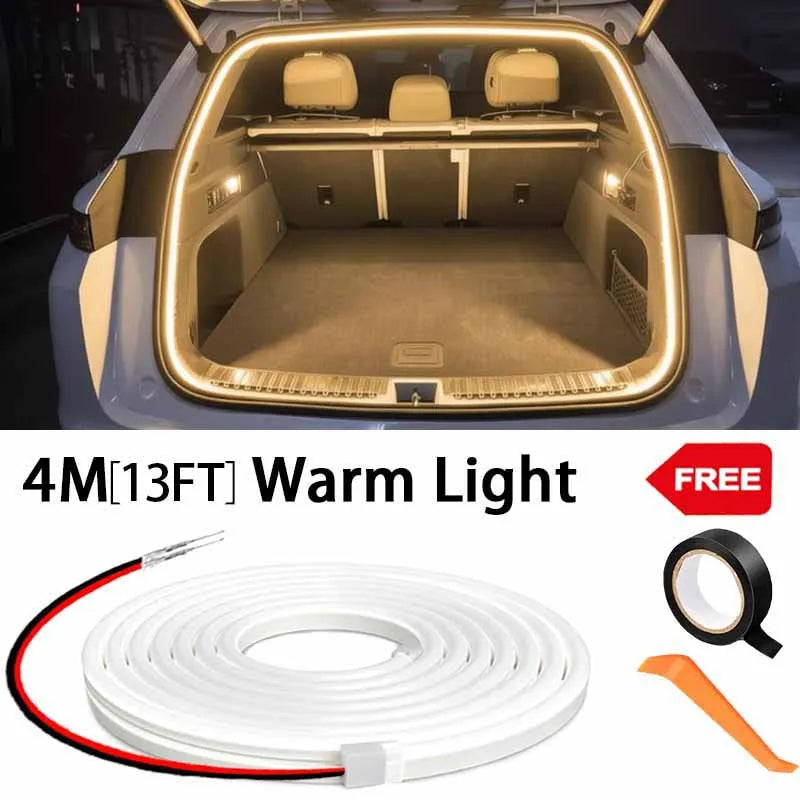 LED Trunk Ambient Light Strip with Auto-Sensing, Wire-Free Install