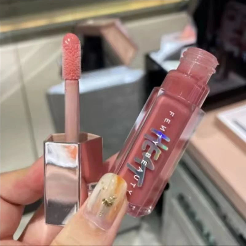 Fashion Fenty Beauty Lip Glaze Moisten Shine Glitter Lip Plumper Makeup For Beginner Liquid Lipstick Female Makeup Cosmetics
