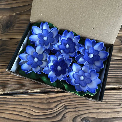 1PC/6PCS LED Lotus Night Lamp Floating Water Sensor Flower Lamp Garden