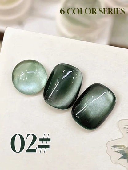 1-6PCS Bamboo Series Cat's Eye Gel Nail Polish 2025 Fall Winter