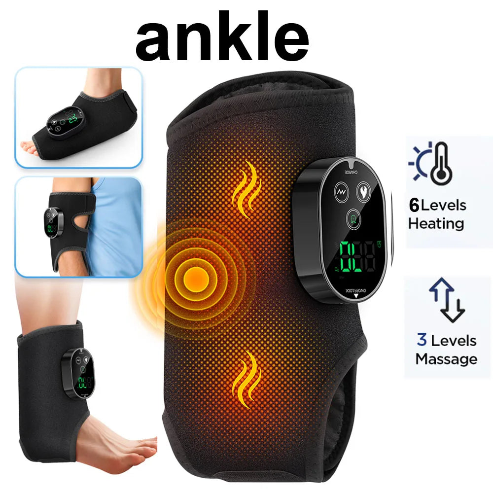 FlexiPulse™ Ankle Recovery System – Smart Air Compression Massager for Achilles Tendon Relief & Circulation Boost