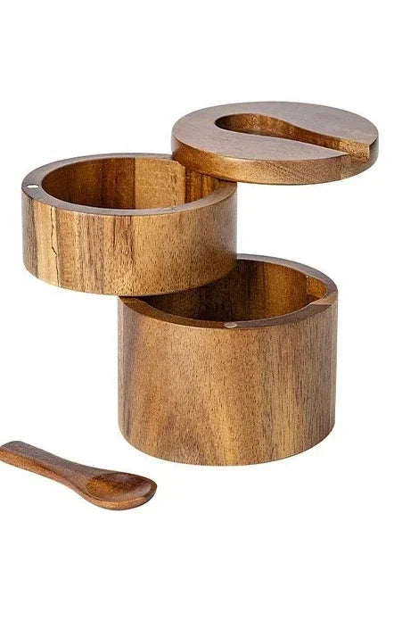Spice Box with Rotating Lid