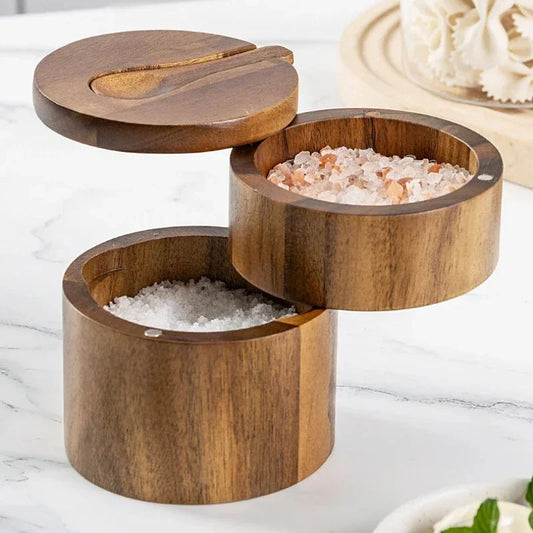 Spice Box with Rotating Lid