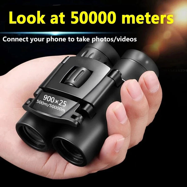 900x25 HD Zoom Portable Powerful Binoculars Long Range BAK4 Telescope