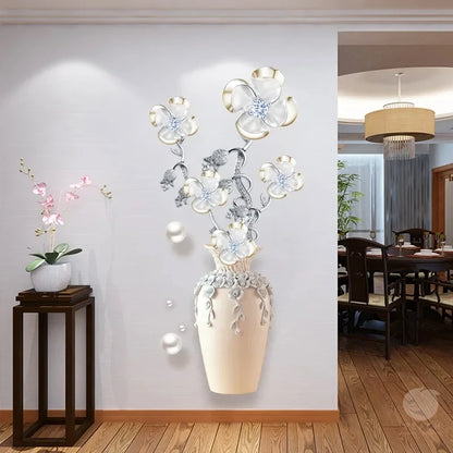 1Pc Elegant and Pure Four Lucky Grass Flowers Planting Wall, Bedroom,
