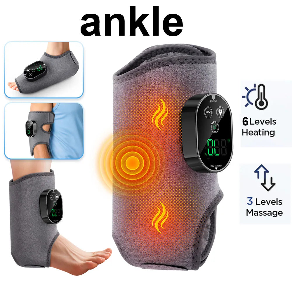 FlexiPulse™ Ankle Recovery System – Smart Air Compression Massager for Achilles Tendon Relief & Circulation Boost