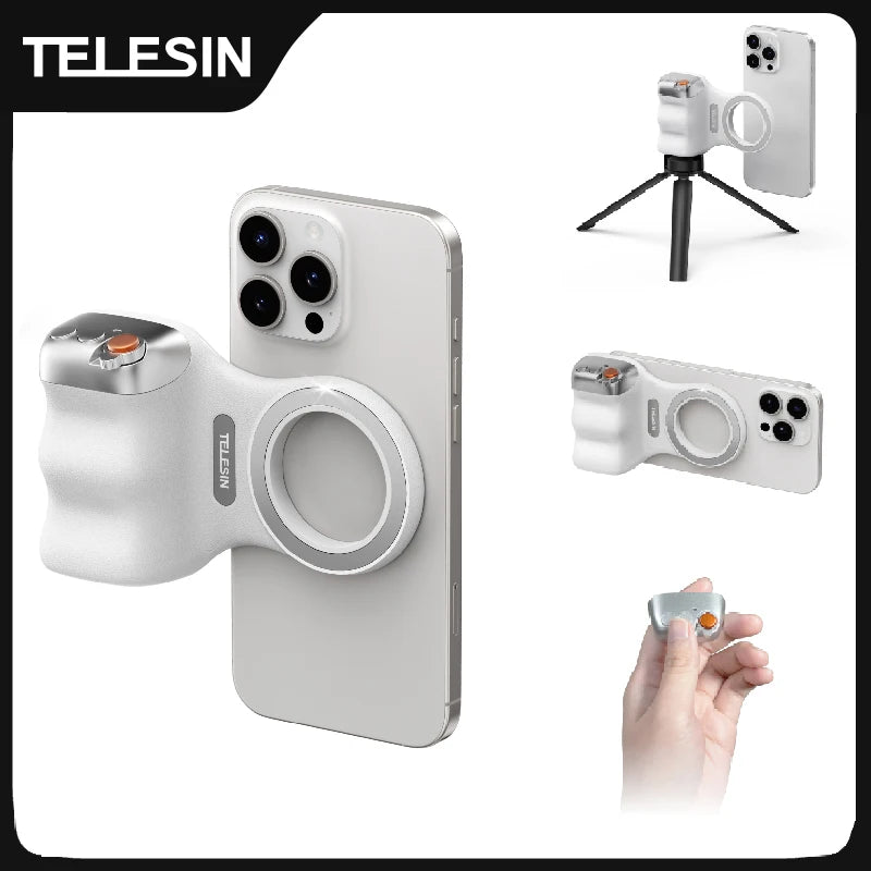 TELESIN Magnetic Phone Camera Shoot Hand Grip Phone Holder Shooting