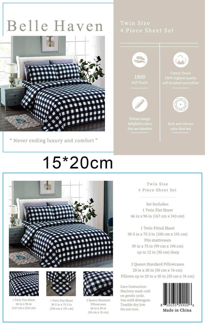Belle Haven 6 Piece Sheet Set Bedding Sets