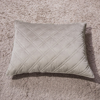 DaDa Bedding Velvety Soft Taupe Grey Velour Coverlet Bedspread Quilt