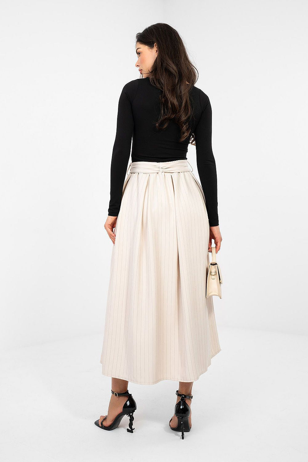 Midi Flared Cut Skirt