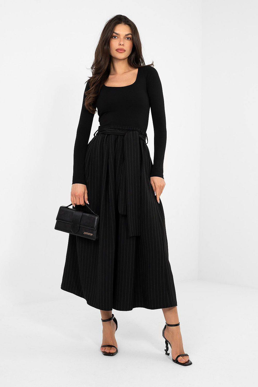 Midi Flared Cut Skirt