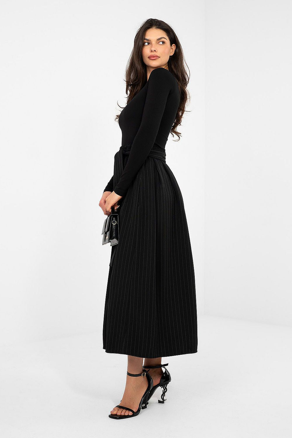 Midi Flared Cut Skirt
