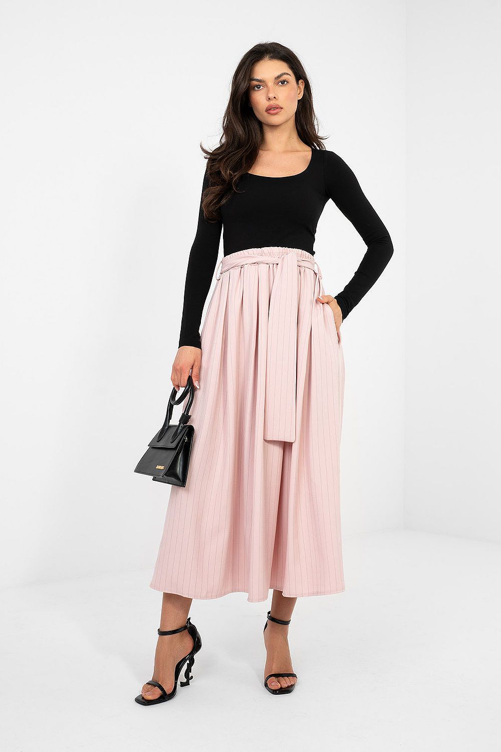 Midi Flared Cut Skirt