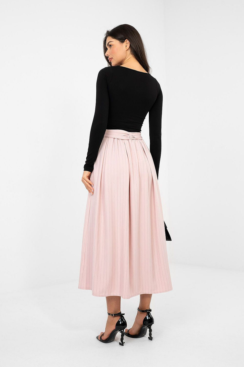 Midi Flared Cut Skirt