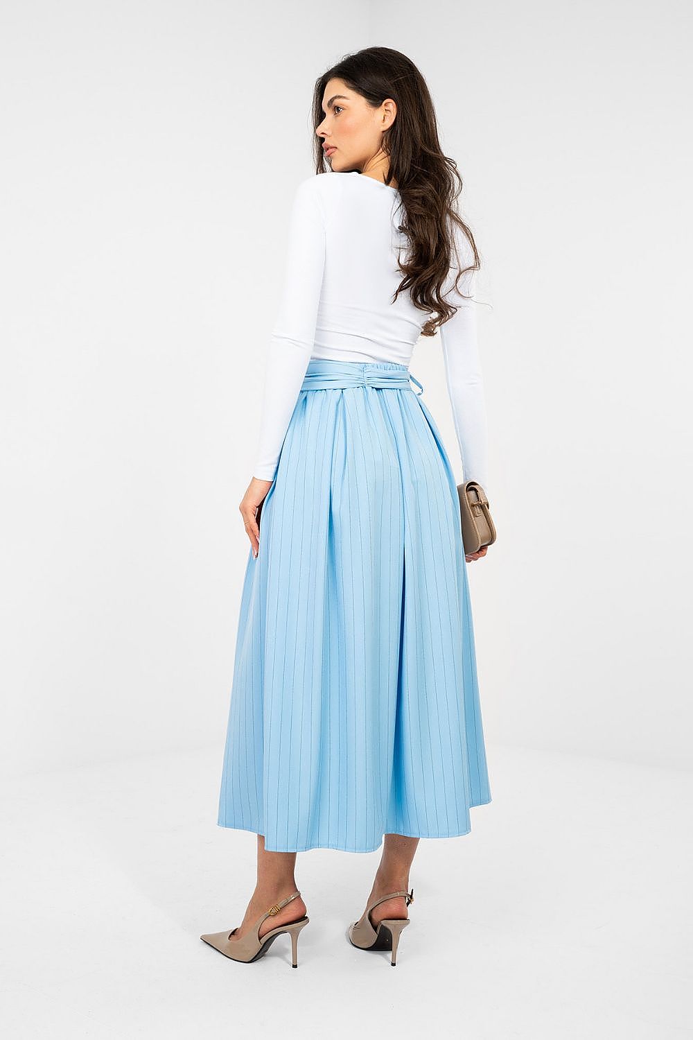 Midi Flared Cut Skirt