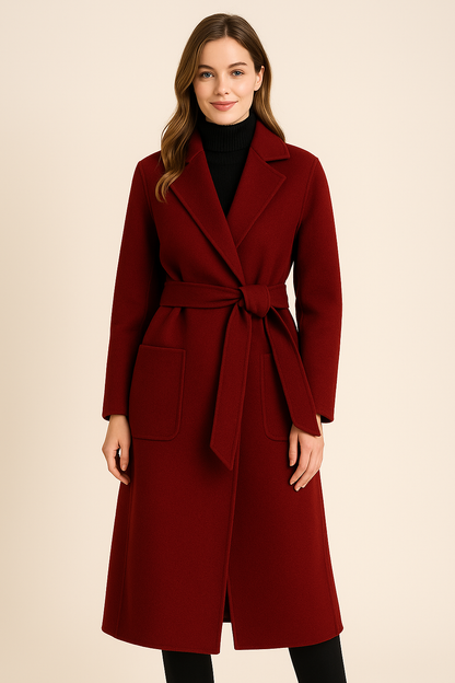 Autumn & Winter Temperament Korean Wool Coat for Women – Elegant