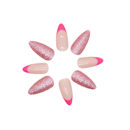 Press On Nails Kit with Glue and gel stickers Reusable Tips