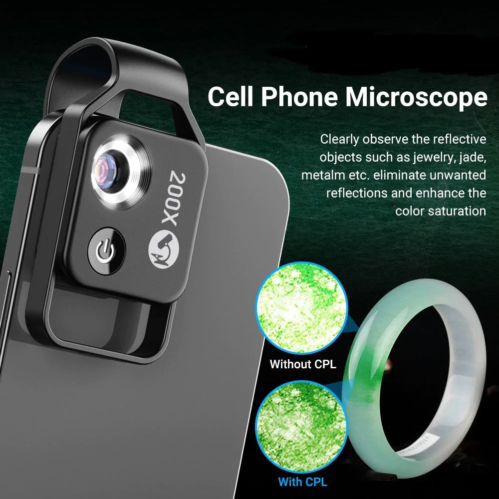 200X magnification Lens for Mobile Phone