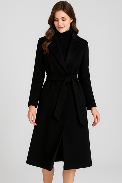 Autumn & Winter Temperament Korean Wool Coat for Women – Elegant