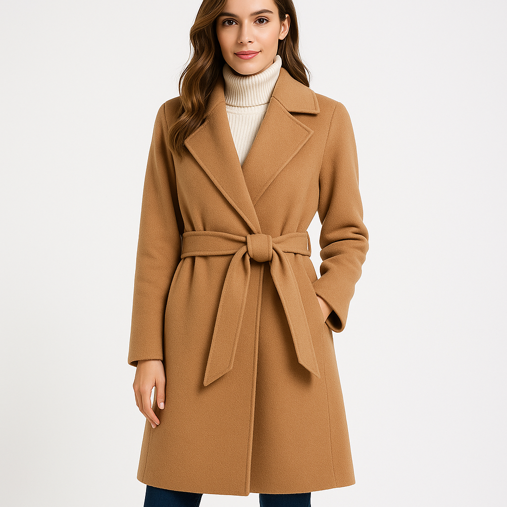 Autumn & Winter Temperament Korean Wool Coat for Women – Elegant