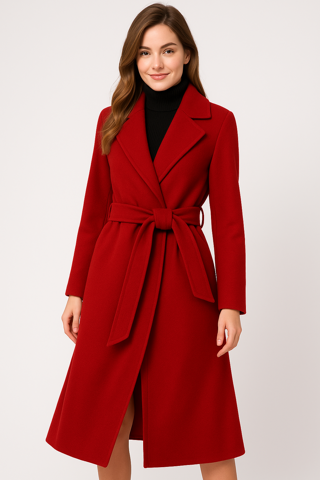 Autumn & Winter Temperament Korean Wool Coat for Women – Elegant