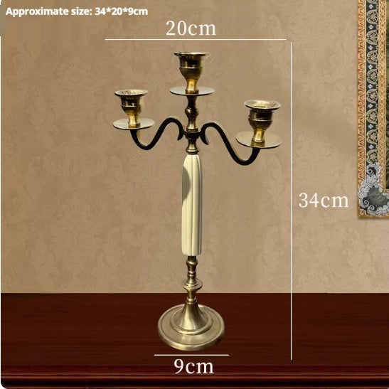 Brass Candlestick Retro Nostalgic Home Furnishings