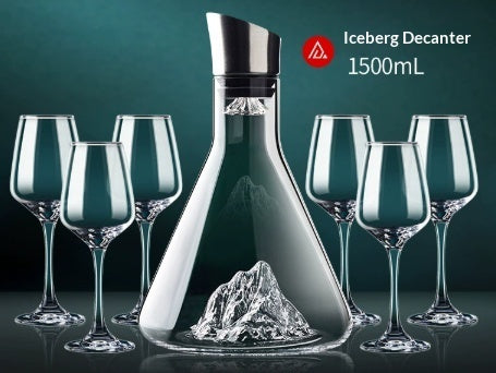 Decanter Red Wine Home Iceberg Crystal