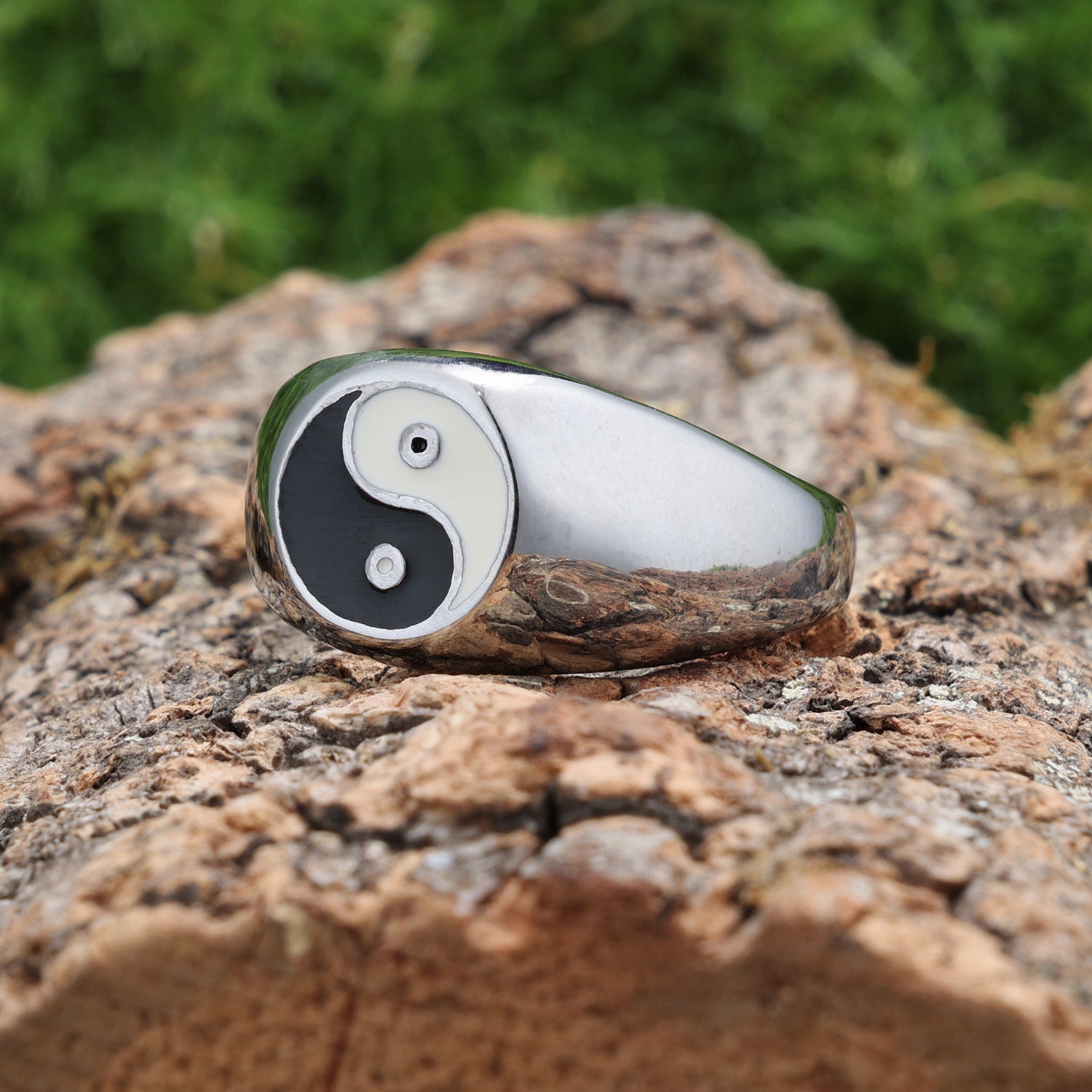 Casual Personalized Minimalist Tai Chi Culture Ring