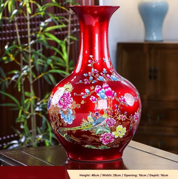 Jingdezhen Ceramic Fashion Vase Living Room Decor Piece