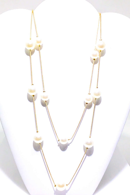 Necklace - Faith & Pearls