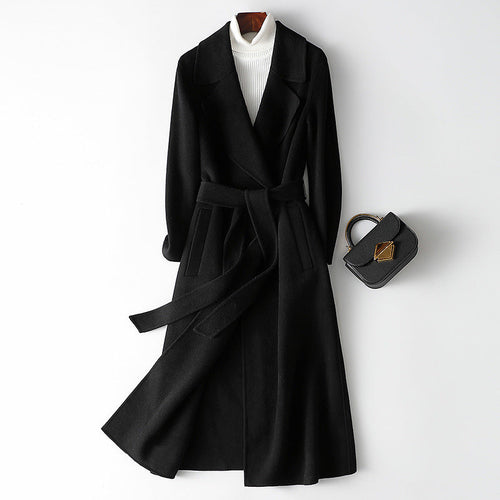 Autumn & Winter Temperament Korean Wool Coat for Women – Elegant