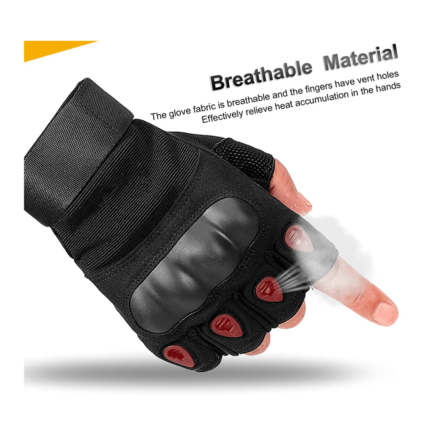 Tactical Fingerless Airsoft Gloves for Outdoor Sports, Paintball
