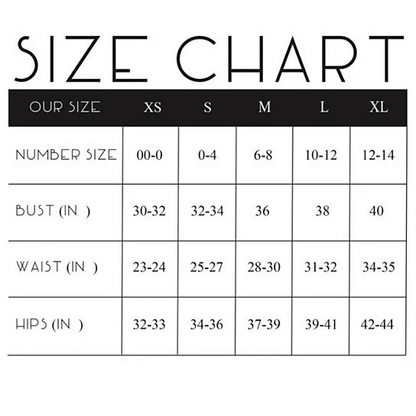 Size chart for All Seasons Yoga Shorts Stretchable With Phone Pocket showing bust, waist, and hip measurements.