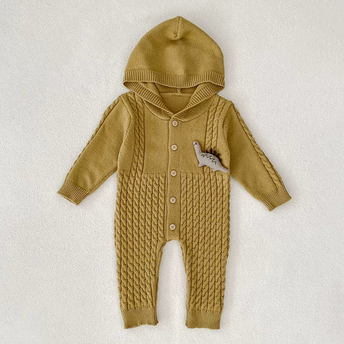 Autumn Arrival Unisex Baby’s Solid Color Geometric Jacquard